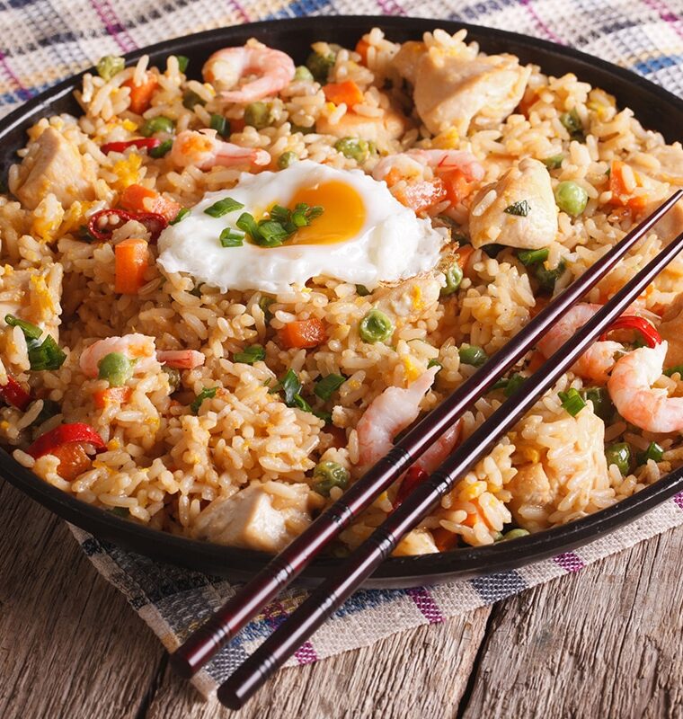 SPÉCIAL RIZ.(ŒUF+LÉGUMES)