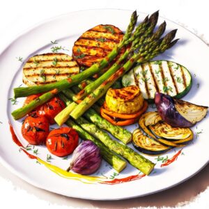 Plat mélange grille